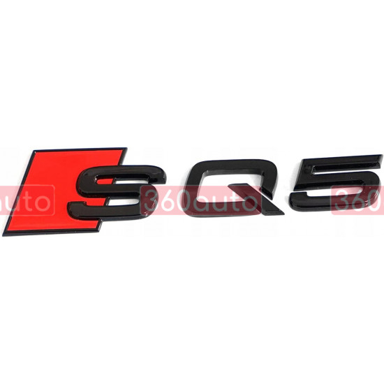 Автологотип шильдик емблема Audi SQ5 Tuning Exclusive Black Edition на кришку багажника