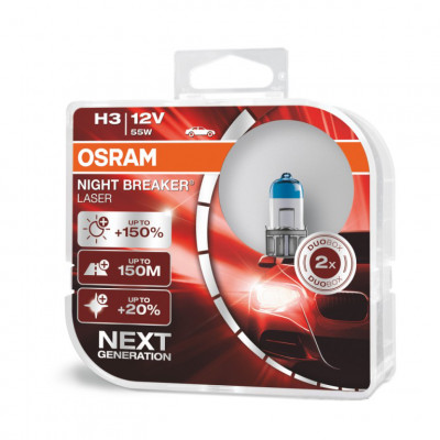 Автолампа Osram H3 12V 55W PK22S Box Night Breaker Unlimited