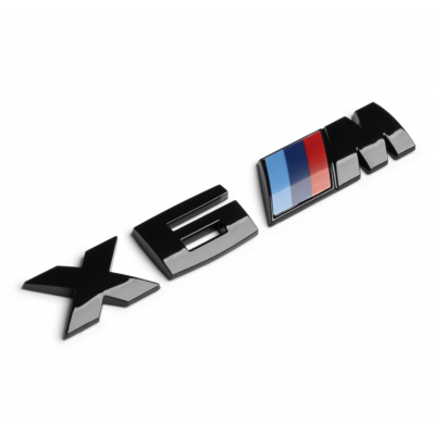 Автологотип шильдик эмблема надпись BMW X6M Black Shadow Edition