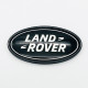 Автологотип шильдик емблема Land Rover 91x49 чорна на кришку багажника