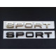 Автологотип шильдик емблема напис Land Rover Sport 180мм сірий мат Emblems154351