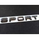 Автологотип шильдик емблема напис Land Rover Sport 180мм чорний мат Emblems150767