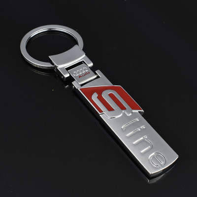 Автомобильный брелок на ключи Audi S line Premium метал BrelOK 154301