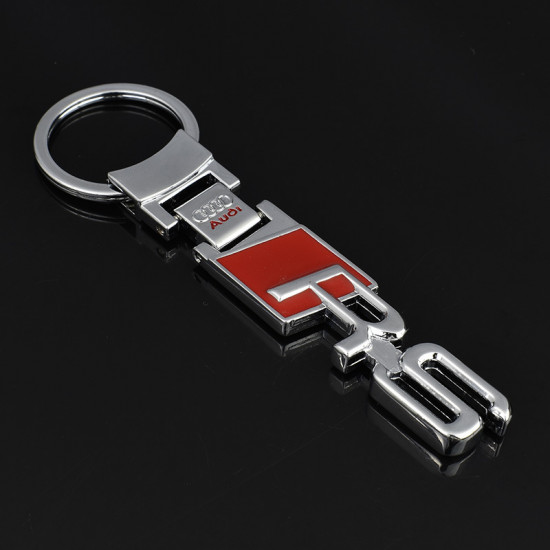 Автомобільний брелок на ключі Audi RS метал BrelOK 154302