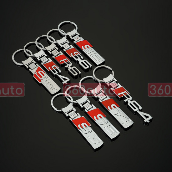 Автомобільний брелок на ключі Audi RS4 метал BrelOK 154271
