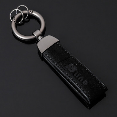 Автомобильный брелок на ключи Audi S-Line кожаный ремешок BrelOK 163580