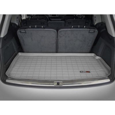 Коврик в багажник для Audi Q7 2006-2014 7 мест серый WeatherTech 42423