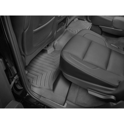 3D килимки для Chevrolet Tahoe, GMC Yukon 2015- чорні задні WeatherTech 446072