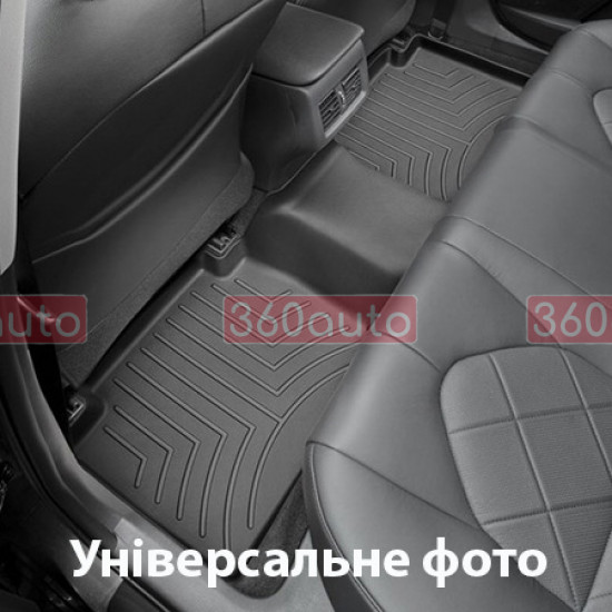 3D килимки для Mitsubishi L200, Fiat Fullback 2018- extended cab чорні задні WeatherTech 4413492