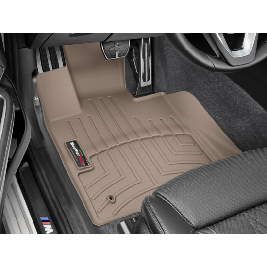 3D килимки для BMW 6 G32 2018- Gran Turismo бежеві передні WeatherTech 4513031