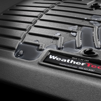 3D килимки для Honda Civic 2015- чорні передні WeatherTech 448841