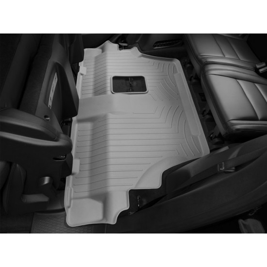 3D килимки для Dodge Durango 2015- сірі 3 ряд Bench seating WeatherTech 463243