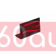 Автологотип шильдик эмблема надпись Volkswagen R-Line в решетку радиатора red black Emblems 168788