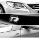 Автологотип шильдик емблема напис VW Volkswagen R-line Black в решітку радіатора Emblems168789