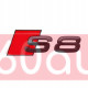 Автологотип шильдик емблема напис Audi S8 red black Emblems168799