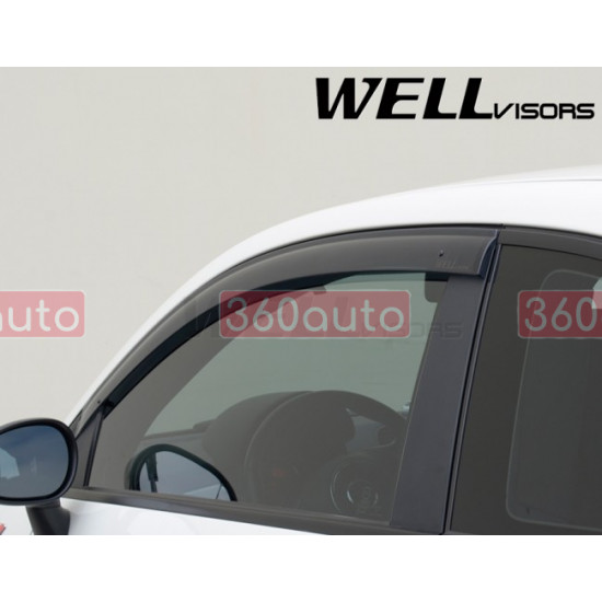 Дефлектори вікон для Fiat 500, 500e 2007- 2d Premium Series WELLvisors 3-847FA001