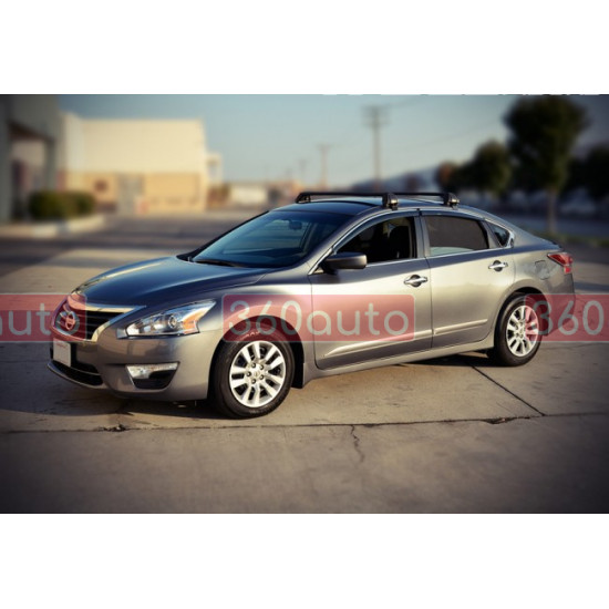 Дефлекторы окон на Nissan Altima 2013-2018 с хром молдингом |Ветровики WELLvisors 3-847NS006