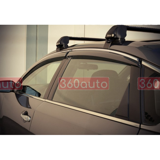 Дефлектори вікон для Nissan Altima 2013-2018 з хром молдингом WELLvisors 3-847NS006