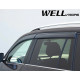 Дефлектори вікон для Volkswagen Atlas 2019- з чорним молдингом WELLvisors 3-847VW017