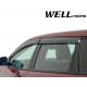 Дефлектори вікон для Jeep Cherokee 2013- з чорним молдингом WELLvisors 3-847JE006