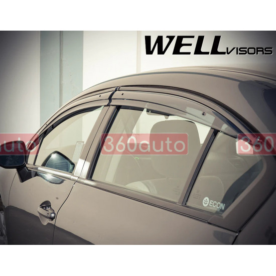 Дефлектори вікон для Honda Civic 2011-2015 Sedan Aerodyn Series WELLvisors 3-847HD010