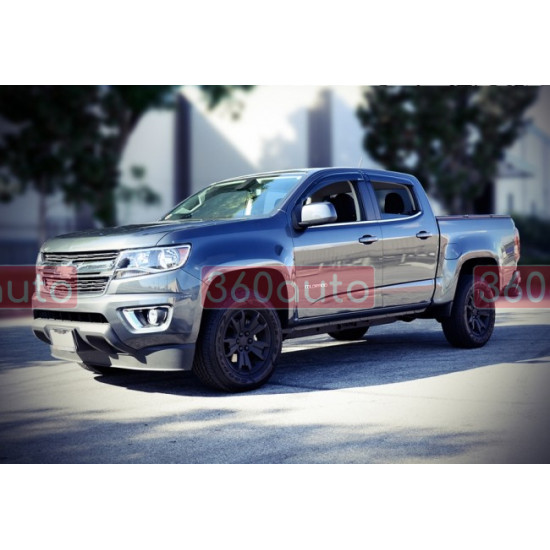Дефлекторы окон на Chevrolet Colorado, GMC Canyon 2015-2018 CrewCab Premium Series |Ветровики WELLvisors 3-847CH008