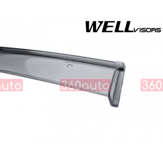 Дефлектори вікон для Chrysler Dart 2013-2016 з чорним молдингом WELLvisors 3-847DG003