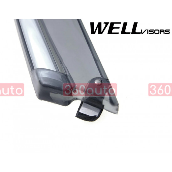 Дефлекторы окон на Lexus GS 2006-2011 с хром молдингом |Ветровики WELLvisors 3-847LX004