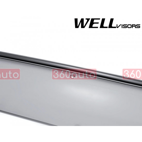 Дефлектори вікон для Toyota Highlander 2008-2013 з чорним молдингом WELLvisors 3-847TY030