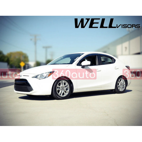 Дефлектори вікон для Toyota Yaris iA,  Scion iA 2016- Premium Series WELLvisors 3-847SC004