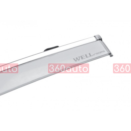 Дефлектори вікон для Acura ILX 2013- з хром молдингом WELLvisors 3-847AC010