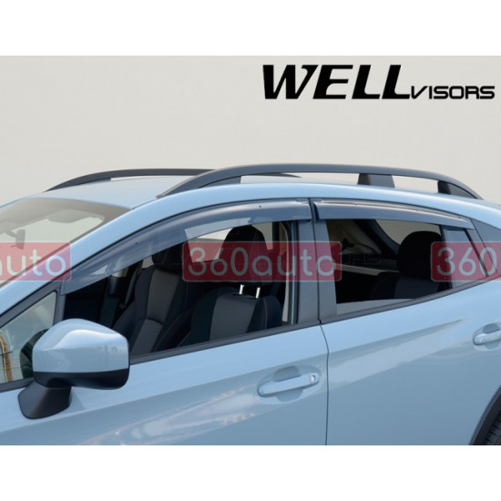Дефлектори вікон для Subaru Impreza Hatchback, Crosstrek 2017- Premium Series WELLvisors 3-847SU016