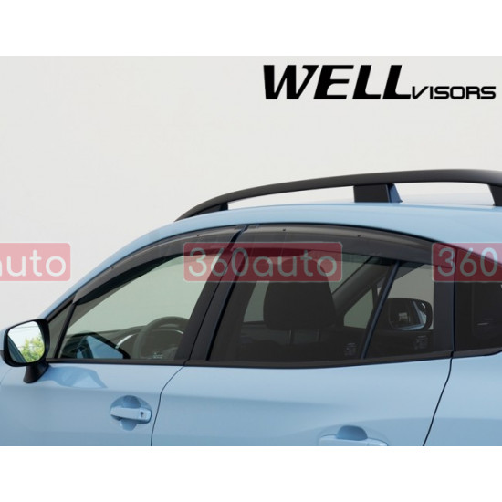 Дефлекторы окон на Subaru Impreza Hatchback, Crosstrek 2017- Premium Series |Ветровики WELLvisors 3-847SU016