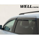 Дефлекторы окон на Chrysler Journey 2009-2020 с черным молдингом |Ветровики WELLvisors 3-847DG001