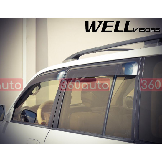 Дефлектори вікон для Toyota Land Cruiser 100 1998-2007 Premium Series WELLvisors 3-847TY019