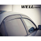 Дефлекторы окон на Volkswagen Passat 2012-2018 с черным молдингом |Ветровики WELLvisors 3-847VW014