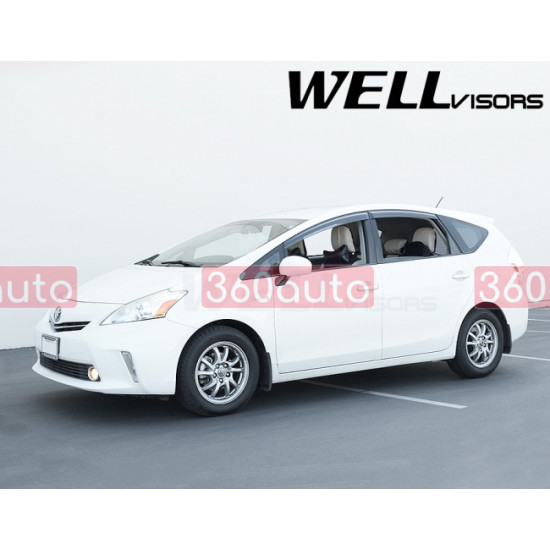 Дефлектори вікон для Toyota Prius V 2012-2018 Premium Series WELLvisors 3-847TY052
