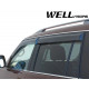 Дефлектори вікон для Infiniti QX56, QX80, Nissan Armada 2012-2022 з хром молдингом WELLvisors 3-847IN007