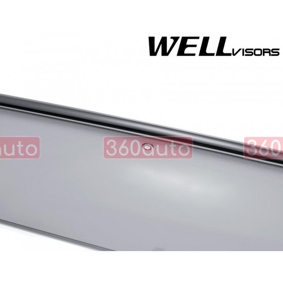 Дефлектори вікон для Toyota RAV4 2013-2018 з чорним молдингом WELLvisors 3-847TY029