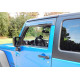 Дефлектори вікон для Jeep Wrangler 2007-2018 2d Premium Series WELLvisors 3-847JE001
