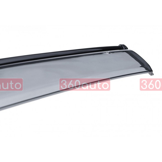 Дефлектори вікон для BMW X1 E84 2012-2015 з чорним молдингом WELLvisors 3-847BM008