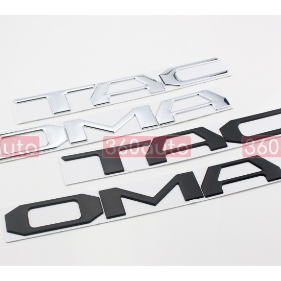 Автологотип шильдик емблема напис Toyota Tacoma Black мат Emblems168877