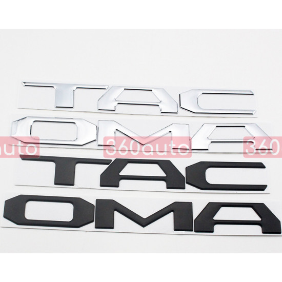 Автологотип шильдик емблема напис Toyota Tacoma Black мат Emblems168877