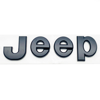 Автологотип эмблема надпись Jeep Night Eagle 132x35 черный мат