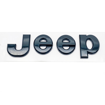 Автологотип эмблема надпись Jeep Night Eagle 132x35 черный глянец