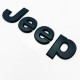 Автологотип емблема напис Jeep Night Eagle 156x46 чорний мат