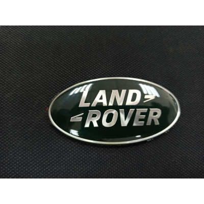 Автологотип шильдик эмблема Land Rover 86х43мм зеленая в решетку радиатора, на крылья