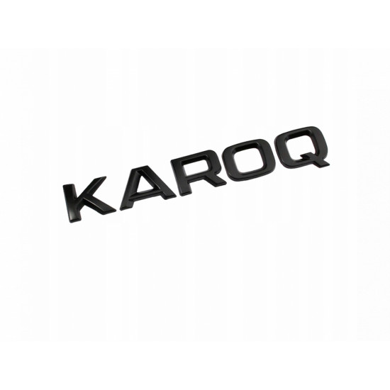Автологотип шильдик емблема напис Skoda Karoq чорна на кришку багажника Emblems163481
