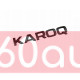 Автологотип шильдик емблема напис Skoda Karoq чорна на кришку багажника Emblems163481