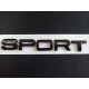 Автологотип шильдик эмблема надпись Land Rover Sport черный глянець 180мм